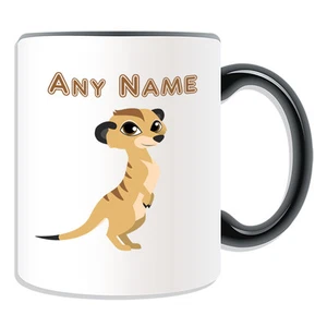 Personalisierte Geschenk Erdmännchen Tasse Spardose Tasse Name Tee Kaffee albern Mungo Timon - Bild 1 von 20