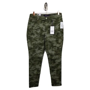 Pantalones de mezclilla elásticos ajustados para mujer Gloria Vanderbilt talla 10 verde camuflado cómodos curvilíneos - Imagen 1 de 6