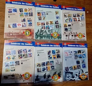 Celebrate A Century In US Postage Stamps - Commemorative 1900 - 1950 (6 Sets) - Bild 1 von 17