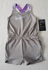NIKE girls 18 MONTHS baby GREY PLAYSUIT summer ROMPER purple OUTFIT holiday