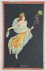 Art Nouveau Beauty Baccante Erotica Lovely Woman Postcard O17
