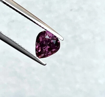 Natural 100% VS 1.62 ct 7.3x6.5x5.4 mm Purple Pear Spinel Mogok Gemstone - Image 1 of 4