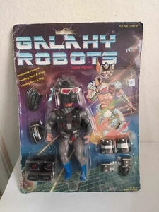 RARE VINTAGE 80'S GALAXY ROBOTS SPACE FIGHTERS MOTU KO NEW ON CARD - Bild 1 von 11