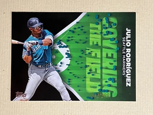 2024 Topps Series 2 Covering the Field Black Julio Rodriguez 293/299 Mariners - Picture 1 of 3