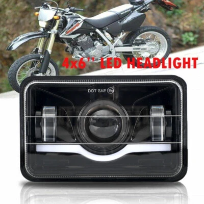 Faro de haz sellado LED 4x6" alto/bajo PARA Suzuki DRZ400SM DRZ400S DRZ400E Honda Foto 1 de 4