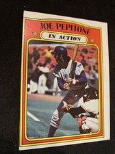 1972 Topps Baseball #304 Joe Pepitone Chicago Cubs IN Action NMMt O/C Free Ship!