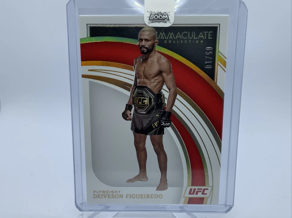 Deiveson FIgueiredo 2022 Panini Immaculate Collection UFC #d/10 Flyweight Gold - Image 1 of 2
