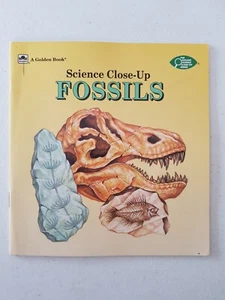 Golden Science Close-Up Series Book - Fossils 1992 PB Robert A. Bell - Imagen 1 de 3