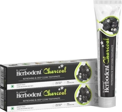 Herbodent древесный уголь с органическими травами и бамбуком активированный уголь зубная паста - Изображение 1 из 3