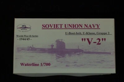 HP-MODELS HP Models 1:700 WL sowjetisches U-Boot "V-2" ex brit. U-Klasse Gr.2 -1944/45-