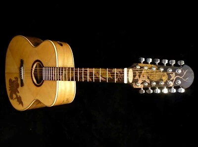 Blueberry Handmade Twelve-String Jumbo Acoustic Guitar Eagle Pre-Order 90 Days - Image 1 of 4