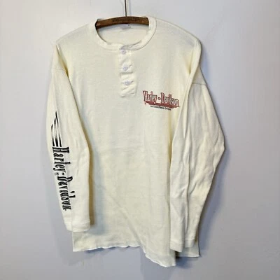 VTG 70s 80s Lancaster California Harley Davidson T Shirt Healthknit Mens XL USA - Image 1 of 4