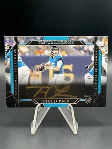 Trevor Lawrence 2021 National Treasures Field Pass Gold Auto /99 Rookie jaguars - Picture 1 of 3