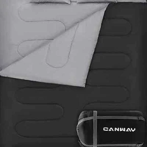 Canway XXL Doppelschlafsack leicht wasserdicht 2 Personen Tasche - Bild 1 von 11