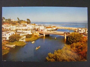 Capitola By The Sea California Soquel Creek Beach Vintage Color Postcard 1950s - Picture 1 of 2