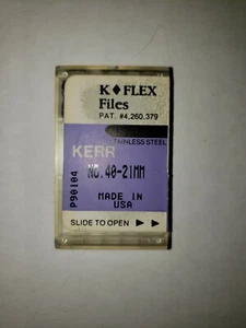 6 pack Kerr K-Flex Rotary Files Size 40 21mm - Picture 1 of 1