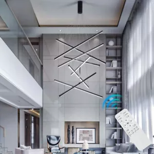 Black Chandelier Lighting LED Home Pendant Light Kitchen Lamp Bar Ceiling Lights - Picture 1 of 9