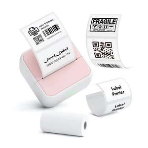 Pocket Printer Portable Thermal Instant Photo Printing Label Maker E6C4 - Picture 1 of 10