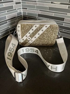 VINTAGE HAVANA Bags MEME Gold Glitter Star Camo Crossbody Shoulder Bag - Picture 1 of 12