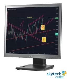Monitor LCD HP Compaq LA1956x 19" pulgadas VGA, DVI, puertos de pantalla - GRADO B - Imagen 1 de 4