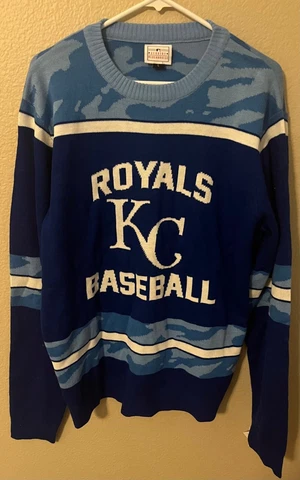 Genuine Merchandise Kansas City Royals Ugly Holiday Sweater - Large - MLB - NEW Cover