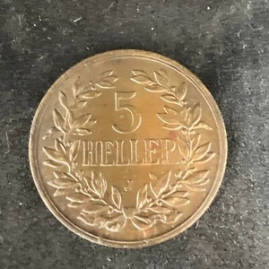 German East Africa 1908 J 5 Heller - Wilhelm II KM-11 Bronze Scarce - Picture 1 of 2