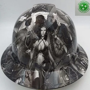 FULL BRIM Hard Hat custom hydro dipped , NEW FANTASY GIRLS SUPER HOT NEW - Picture 1 of 6