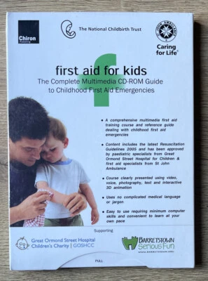 First Aid For Kids: Childhood First Aid Emergencies NEW SEALED CD-ROM (2006)EB10 - Image 1 of 2