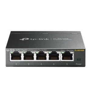 TP-Link TL-SG105E 5-Port Gigabit Easy Smart Switch schwarz - Bild 1 von 2