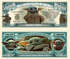 OUR BABY YODA NOVELTY NOTE - Picture 1 of 1