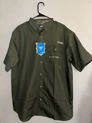 COLUMBIA MENS PHG SHARPTAIL MENS REALTREE BUTTON UP HUNTING SHIRT SIZE LARGE NWT - Image 1 of 4