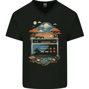 Camiseta Retro Gaming Gráficos Videojuegos Jugador Hombre Cuello en V Algodón - Imagen 1 de 3