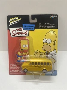 Johnny White Lightning The Simpsons School Bus Rubber Tires Bart - Picture 1 of 6