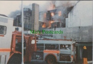 Disaster Postcard-Warnes Hotel Tragic Fire, Victorian Landmark in Flames RR17981 - Picture 1 of 2