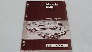 MAZDA 929 SEDAN HARDTOP UNLEADED FUEL FOR AUSTRALIA WIRING DIAGRAM MANUAL BOOK - Picture 1 of 12