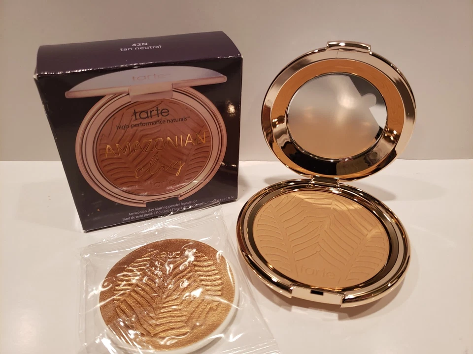 tarte Shape Tape Powder Foundation Compact Full Size - 29s Light Medium Sand