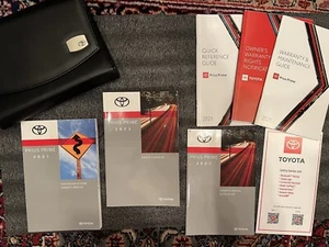2021 TOYOTA PRIUS PRIME PHEV PLUG-IN HYBRID OWNERS MANUAL OEM SET - Picture 1 of 4
