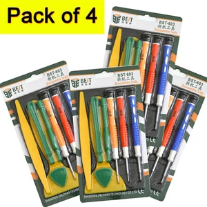 [Pack of 4 ]Repair Tools Kit Screwdrivers For Phone iPhone Samsung Sony HTC Pry  - Picture 1 of 10