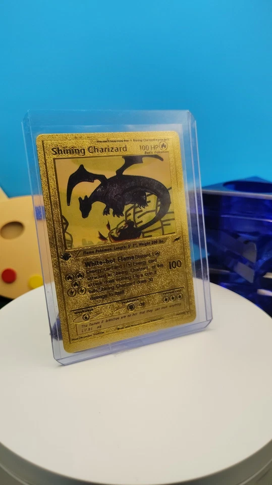 Pokémon Shining Charizard Card #107/105 Good Condition - Image 1 of 1