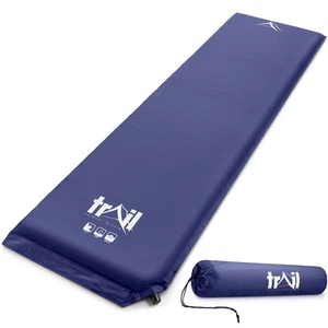 Single Camping Mat Self Inflating Inflatable Roll Mattress Extra Thick 5cm Trail - Picture 1 of 28