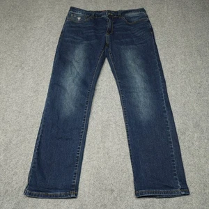 Guess Jeans Herren Blau Denim 32x30 Medium Wash Lincoln Slim Straight - Bild 1 von 12