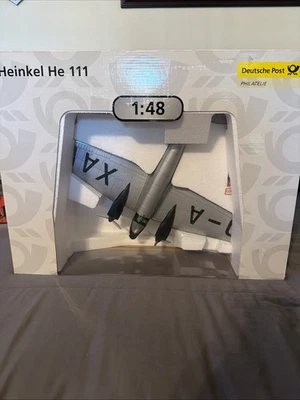 Armadura escala 1/48 Diecast - HEIDEUTSCHE Heinkel He 111 Colonia Deutsche Post Foto 1 de 4