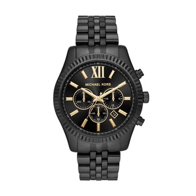 Orologio Uomo MICHAEL KORS LEXINGTON MK8603 Chrono Bracciale Acciaio Nero - Immagine 1 di 2