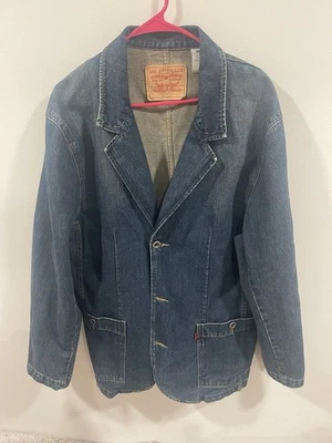 Vintage Levi's Blue Lightweight Denim Shirt Jacket. Size Large Red Tab Barn Coat - Image 1 of 4