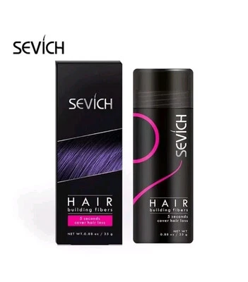 Sevich Hair Building Fibers 5 Second Cover Hair Loss Shade Medium Brown, 25g