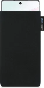 Classic Nero Custodia Compatibile Con Samsung Galaxy Note 10 Plus/Pro, Tessuto R - Foto 1 di 12