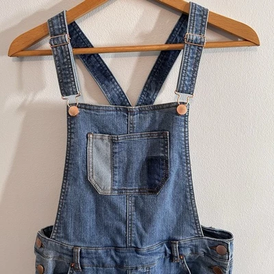 Babero Cherokee Overall Mujer XL Medio Azul Denim Correa Ajustable Grunge 34 W Foto 1 de 4