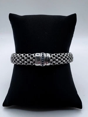 Pulseira de topázio azul pipoca Phillip Gavriel prata esterlina 7,5" - Imagem 1 de 4