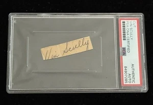 Vin Scully Signed Autographed Auto Cut GPC PSA/DNA LA NY Dodgers Ford Frick HOF - Picture 1 of 2