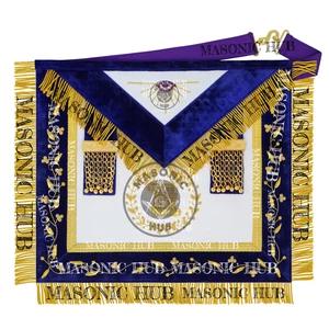 Masonic Grand Lodge Orator Apron Handmade Lambskin Regalia with Hand Embroidery - Bild 1 von 7
